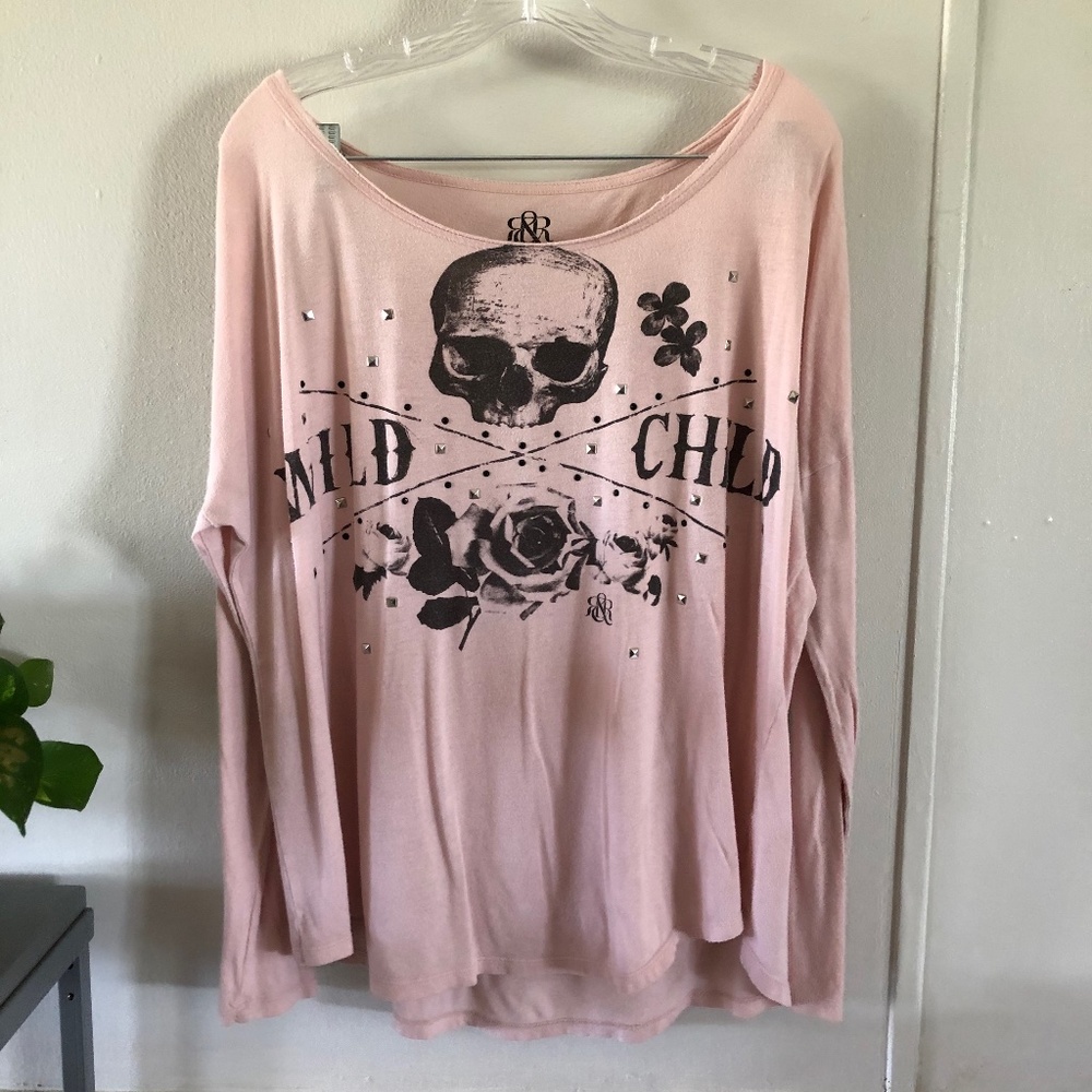 Rock and Republic Size L Wild Child Graphic Tee